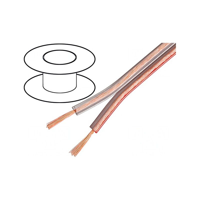 Cablu Difuzor 2x0,75mm2 Cu Transparent | Electronic-mag.ro | Componente Electronice
