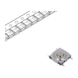 Microîntrerupător TACT SPST-NO 0,05A 42VDC SMD | Electronic-mag.ro | Componente Electronice