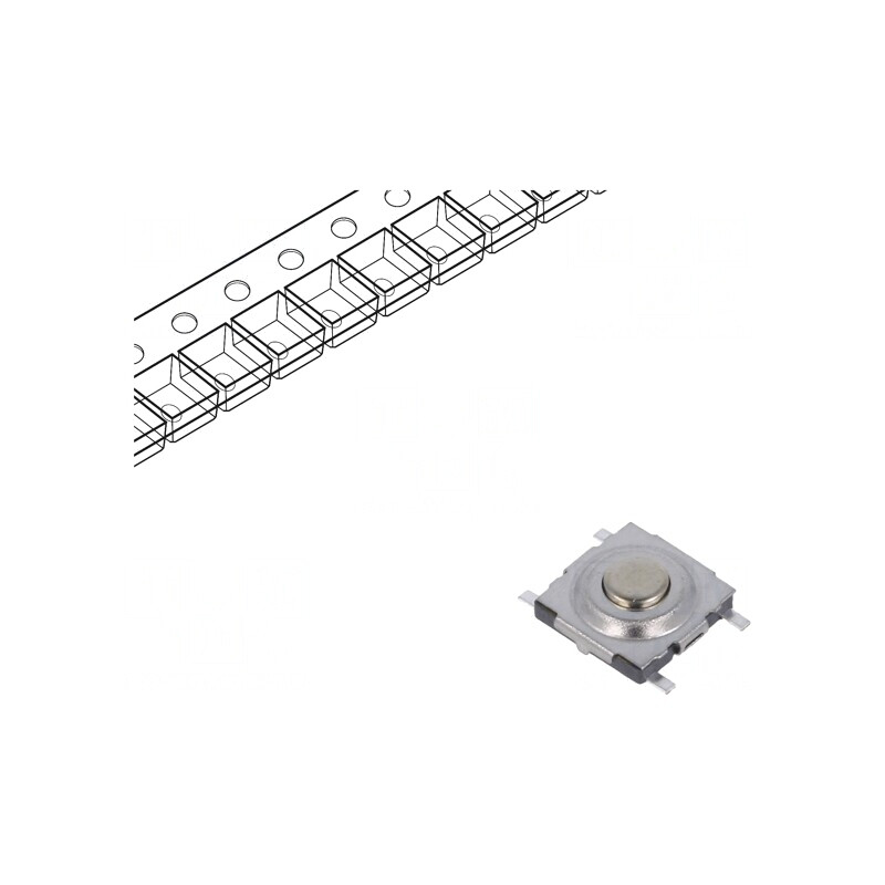 Microîntrerupător TACT SPST-NO 0,05A 42VDC SMD | Electronic-mag.ro | Componente Electronice