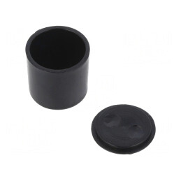 Carcasă pentru Alarmă Neagră 14mm ABS Ø 14,8mm | Electronic-mag.ro | Componente Electronice