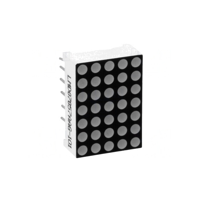 Afișaj LED Matrice Verde 5x7 17,8x12,7mm | Electronic-mag.ro | Componente Electronice