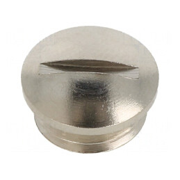 Capac de protecție nichelat IP54 M12 1,5 alamă | Electronic-mag.ro | Componente Electronice