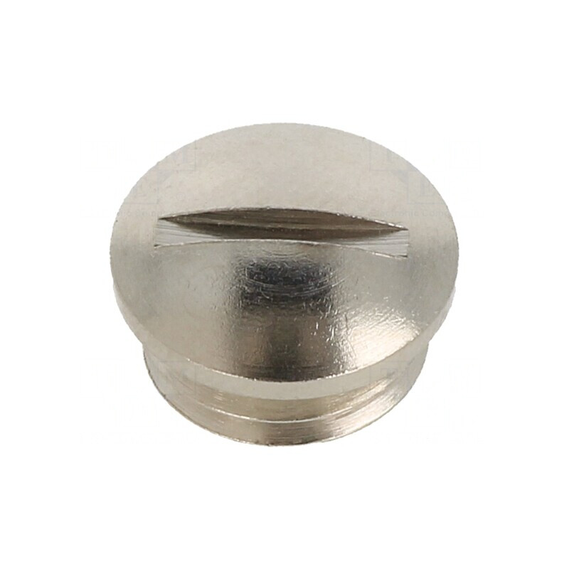 Capac de protecție nichelat IP54 M12 1,5 alamă | Electronic-mag.ro | Componente Electronice