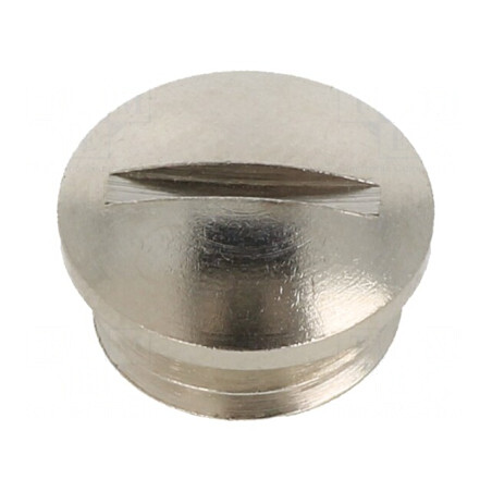 Capac de protecție nichelat IP54 M12 1,5 alamă | Electronic-mag.ro | Componente Electronice