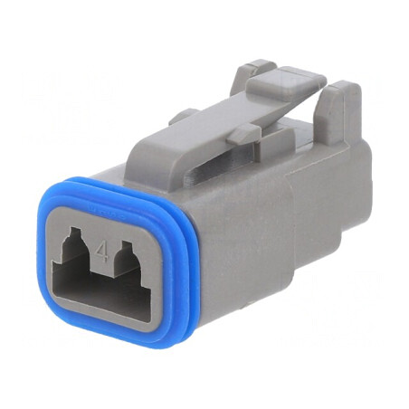 Conector cablu-cablu PX0 mamă 2 pini gri IP68 | Electronic-mag.ro | Componente Electronice