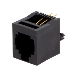 Soclu RJ11 6p4c THT Drept | Electronic-mag.ro | Componente Electronice