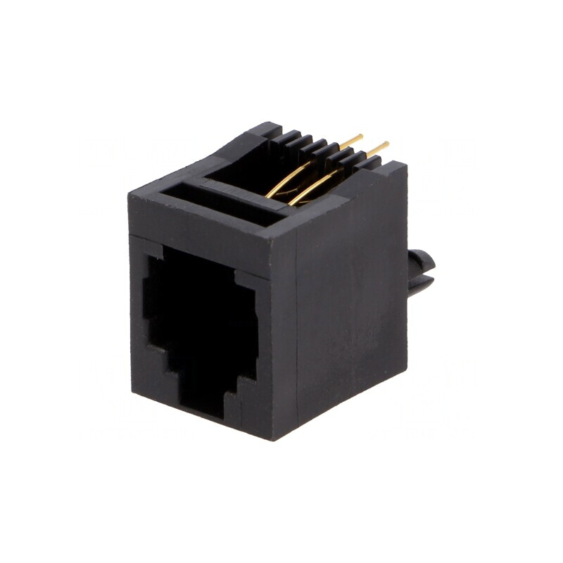 Soclu RJ11 6p4c THT Drept | Electronic-mag.ro | Componente Electronice