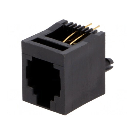 Soclu RJ11 6p4c THT Drept | Electronic-mag.ro | Componente Electronice