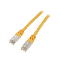 Patch Cord F/UTP Cat6 Ecranat Galben 0.25m 26AWG | Electronic-mag.ro | Componente Electronice