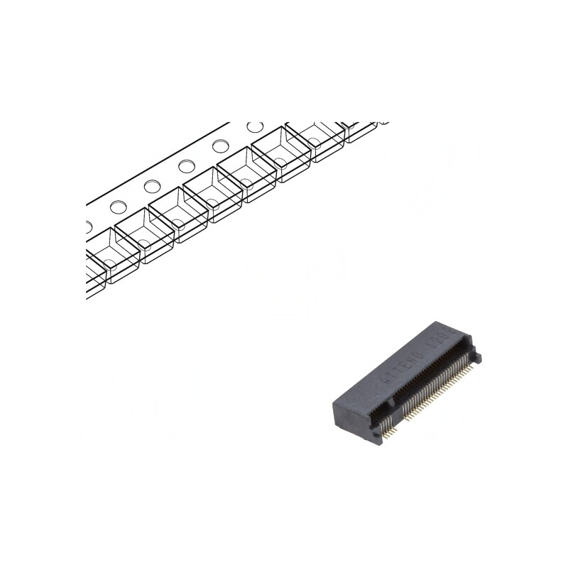 Conector M.2 (NGFF) Orizontal SMT Gold Flash 67 PIN 0.5A | Electronic-mag.ro | Componente Electronice Conector M.2 (NGFF) Orizontal SMT Gold Flash 67 PIN 0.5A | Electronic-mag.ro | Componente Electronice