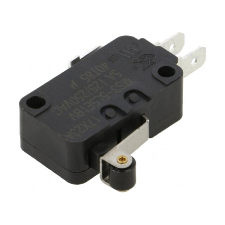 Microîntrerupător cu Manetă și Rolă 5A 250VAC | Electronic-mag.ro | Componente Electronice