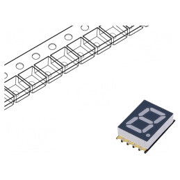 Afișaj LED 7 Segmente 10mm Galben | Electronic-mag.ro | Componente Electronice