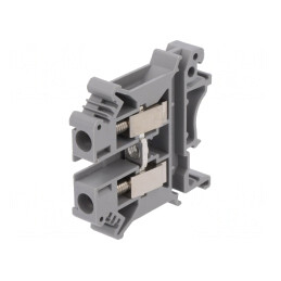 Terminal Îmbinare Șine 0,2-6mm2 2 Borne Gri 8,2mm | Electronic-mag.ro | Componente Electronice