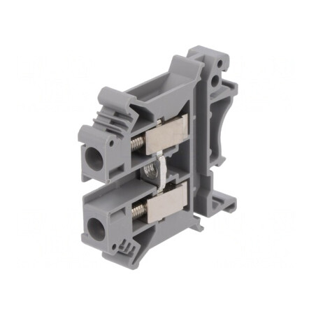 Terminal Îmbinare Șine 0,2-6mm2 2 Borne Gri 8,2mm | Electronic-mag.ro | Componente Electronice