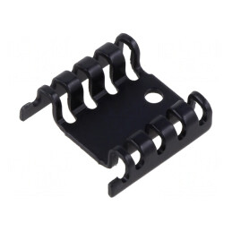 Radiator Aluminiu Anodizat Negru TO220 20mm | Electronic-mag.ro | Componente Electronice