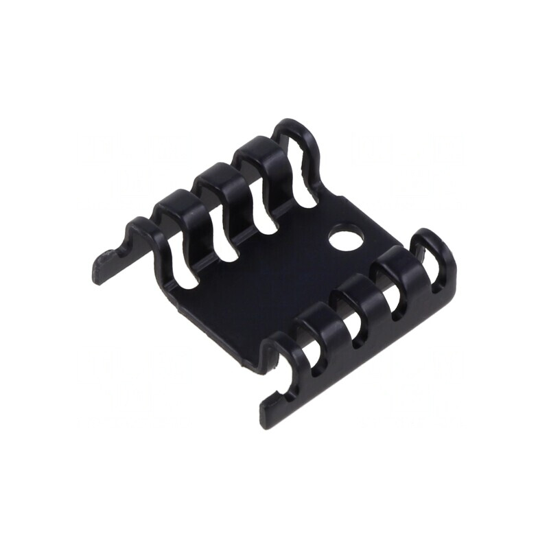 Radiator Aluminiu Anodizat Negru TO220 20mm | Electronic-mag.ro | Componente Electronice