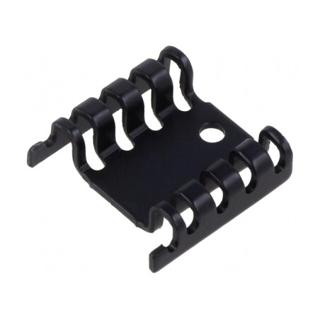 Radiator Aluminiu Anodizat Negru TO220 20mm | Electronic-mag.ro | Componente Electronice