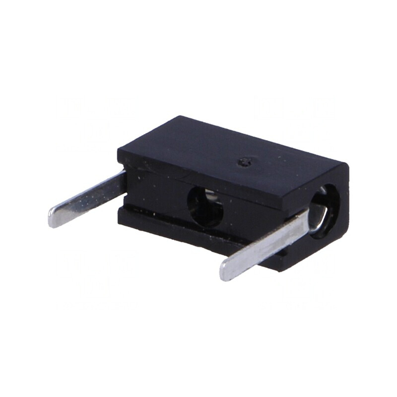 Soclu Banană 2mm 6A Negru pentru PCB | Electronic-mag.ro | Componente Electronice