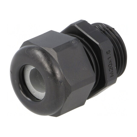 Garnitură de etanşare neagră M20 1,5 IP68 poliamidă UL94V-0 | Electronic-mag.ro | Componente Electronice