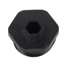 Capac de protecție PG11 IP68 poliamidă neagră | Electronic-mag.ro | Componente Electronice