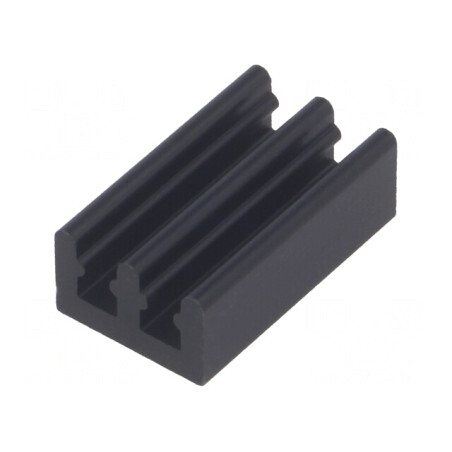 Radiator extrudat negru aluminiu 17x10x6mm 41K/W | Electronic-mag.ro | Componente Electronice