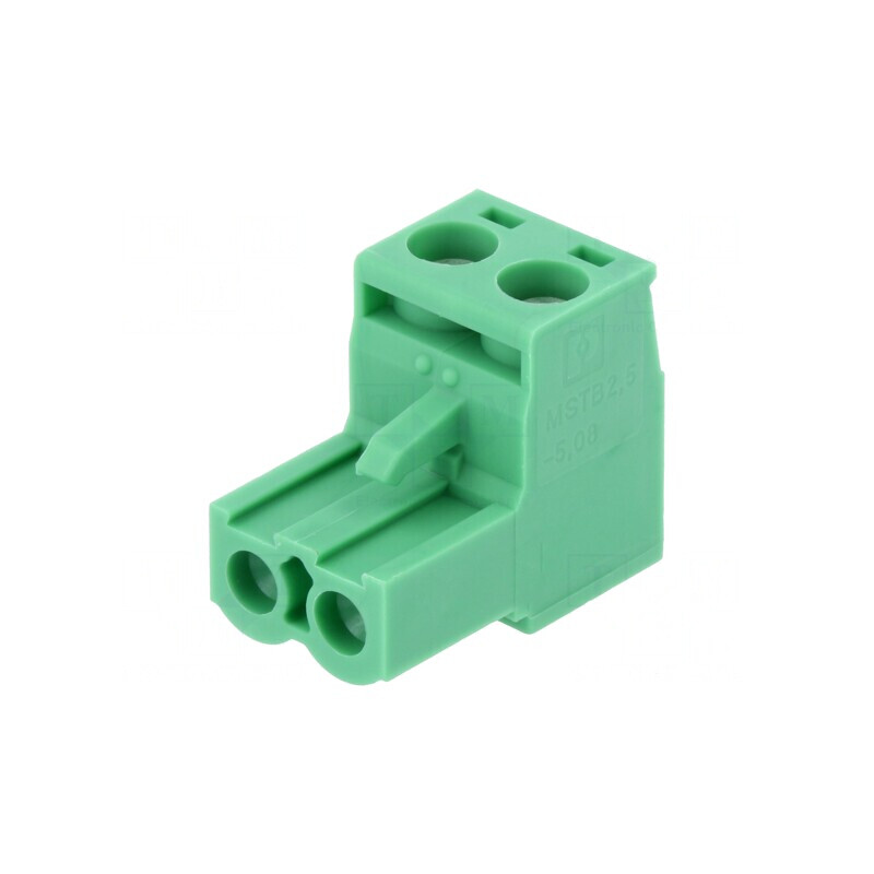 Regletă de Conexiuni Deconectabilă 2 Piste 5,08mm Drept Mufă | Electronic-mag.ro | Componente Electronice
