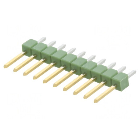 Conector pini tată 10 pini 2,54mm drept AMPMODU MOD II | Electronic-mag.ro | Componente Electronice