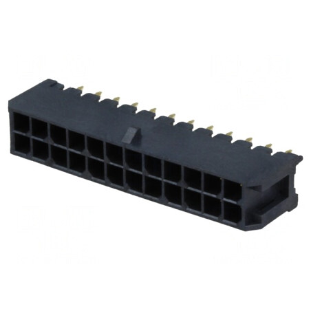 Soclu cablu-placă Minitek Pwr 3.0 3mm 24 PIN 5A | Electronic-mag.ro | Componente Electronice