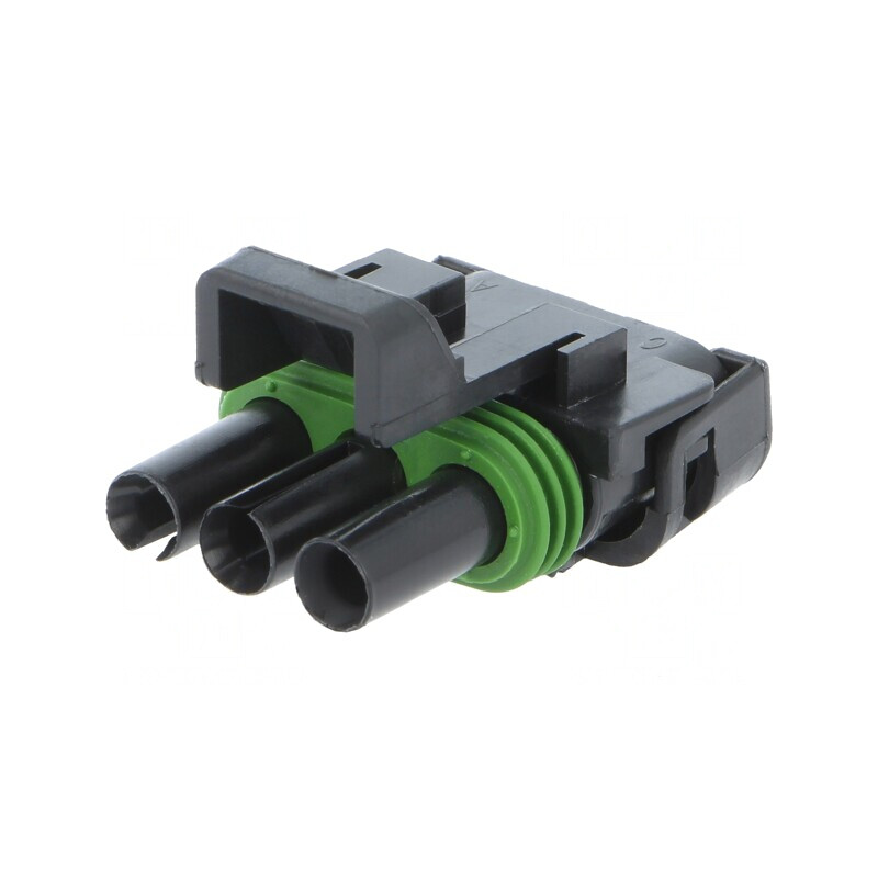 Conector cablu-cablu Weather Pack 3 pini mamă pe cablu | Electronic-mag.ro | Componente Electronice