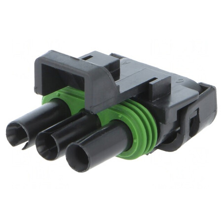 Conector cablu-cablu Weather Pack 3 pini mamă pe cablu | Electronic-mag.ro | Componente Electronice