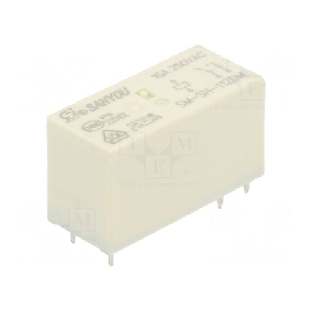 Releu electromagnetic SPST-NO 12VDC 16A 250VAC | Electronic-mag.ro | Componente Electronice