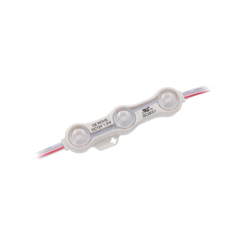 LED albastru 1,2W IP68 12V 160° 3 diode 5730 66x15mm | Electronic-mag.ro | Componente Electronice