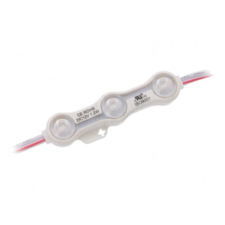 LED albastru 1,2W IP68 12V 160° 3 diode 5730 66x15mm | Electronic-mag.ro | Componente Electronice