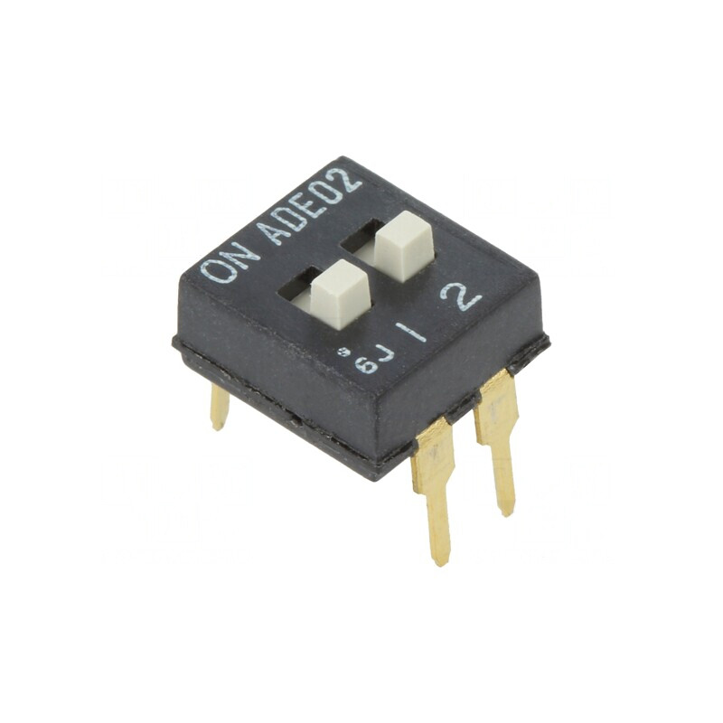 Comutator DIP-SWITCH 2 Secțiuni ON-OFF 0,1A 24VDC THT | Electronic-mag.ro | Componente Electronice Comutator DIP-SWITCH 2 Secțiuni ON-OFF 0,1A 24VDC THT | Electronic-mag.ro | Componente Electronice