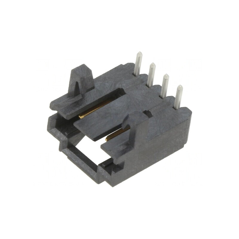 Soclu cablu-placă 4 pini AMPMODU MTE 2,54mm THT aurit | Electronic-mag.ro | Componente Electronice