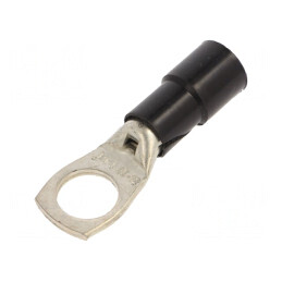 Inelar Tubular Crimpat M12 Ø13mm 25mm2 Negru | Electronic-mag.ro | Componente Electronice
