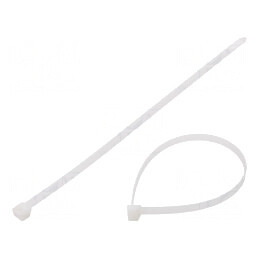 Colier de Strângere Poliamidă 300mm x 7,6mm Natural | Electronic-mag.ro | Componente Electronice