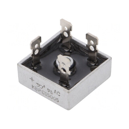 Punte Redresoare Monofazată 50V 15A KBPC | Electronic-mag.ro | Componente Electronice