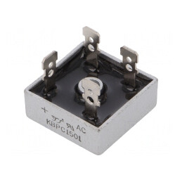 Punte Redresoare Monofazată 100V 15A KBPC | Electronic-mag.ro | Componente Electronice