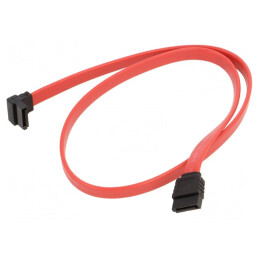 Cablu SATA la SATA în unghi 0,5m | Electronic-mag.ro | Componente Electronice