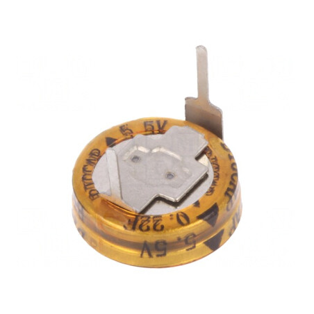 Supercondensator THT 0,22F 5,5V 11,5x6mm | Electronic-mag.ro | Componente Electronice