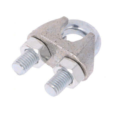 Bridă Clemă Prindere Cablu Oțel 14mm | Electronic-mag.ro | Componente Electronice