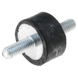 Atenuator de Vibrații M4, 15mm Guma | Electronic-mag.ro | Componente Electronice