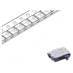 Comutator SPST-NC 0,01A 5VDC Acționat prin Apăsare