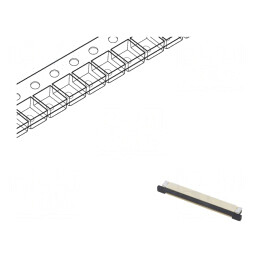 Conector ZIF SMT 50V 500mA 50 Pini | Electronic-mag.ro | Componente Electronice