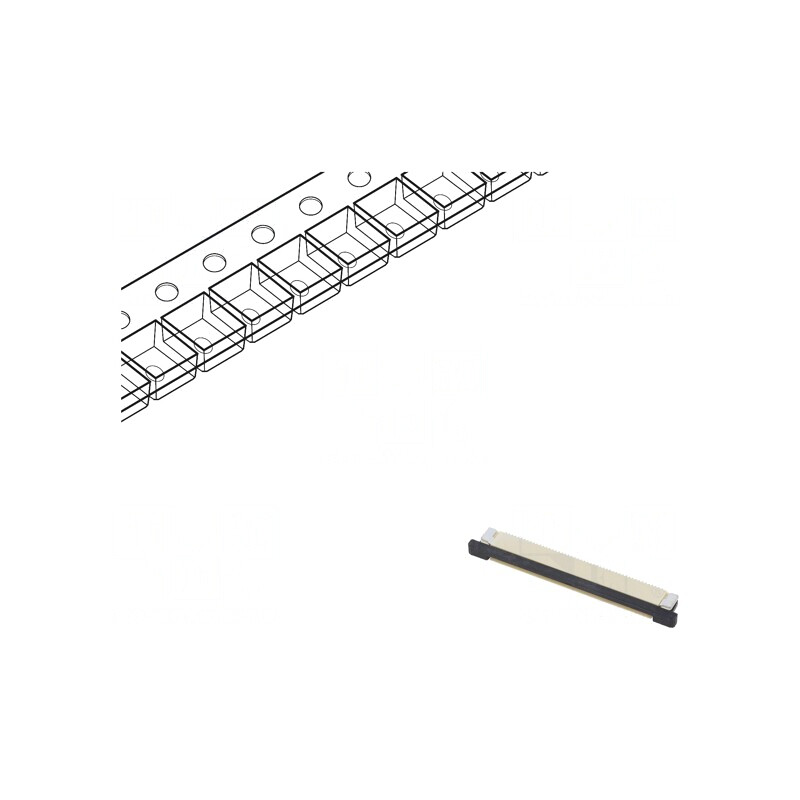 Conector ZIF SMT 50V 500mA 50 Pini | Electronic-mag.ro | Componente Electronice