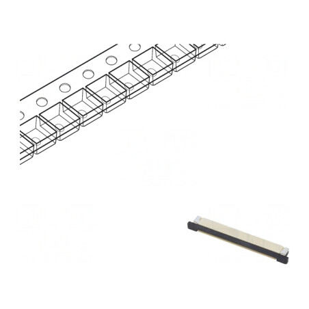 Conector ZIF SMT 50V 500mA 50 Pini | Electronic-mag.ro | Componente Electronice