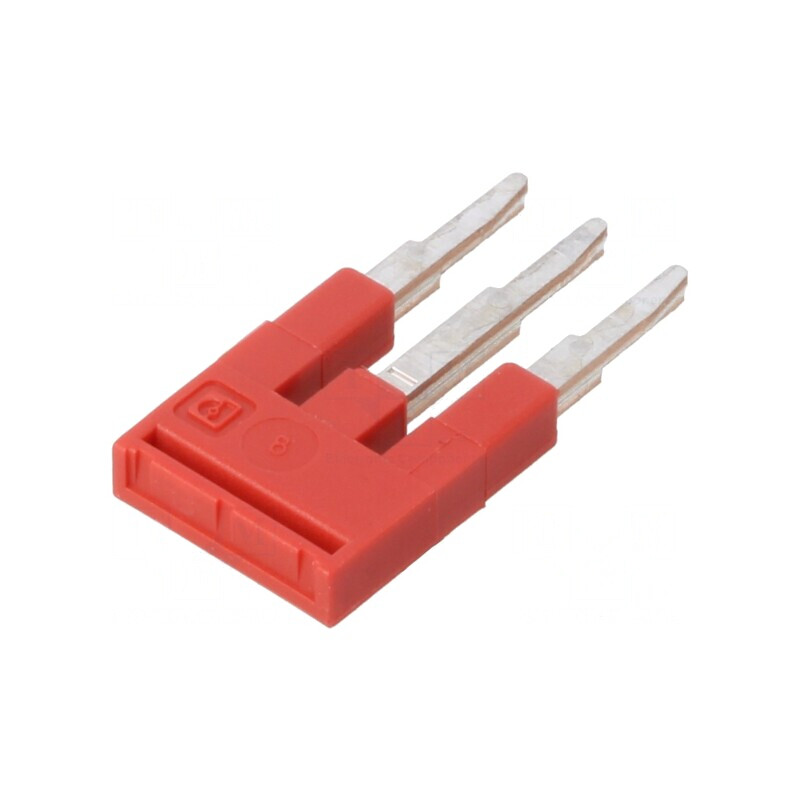 Punte cu șuruburi roșie 3 piste 4mm UL94V-0 | Electronic-mag.ro | Componente Electronice