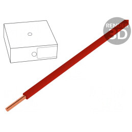 Cablu Electric H07V-U 2.5mm2 Cu PVC Roșu 100m | Electronic-mag.ro | Componente Electronice