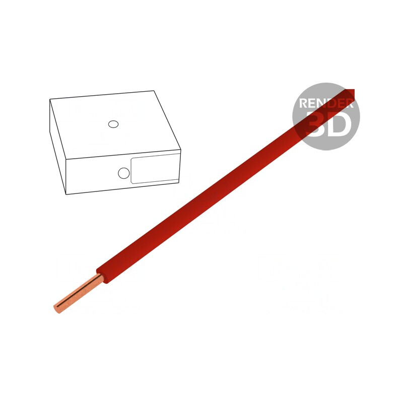 Cablu Electric H07V-U 2.5mm2 Cu PVC Roșu 100m | Electronic-mag.ro | Componente Electronice